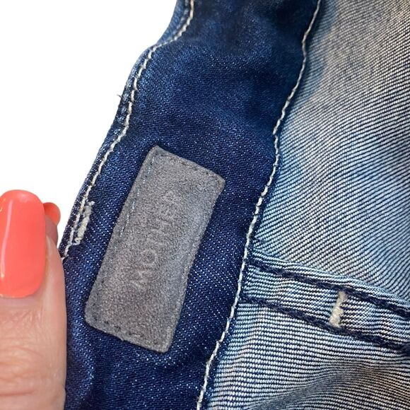 Mother Women’s Size 27 High Waist Looker Ankle Fray‎ Jeans Soft Stretch Denim - Picture 7 of 14